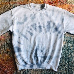 Brown Dyed Girl Mixed Grey and White Sweat Set